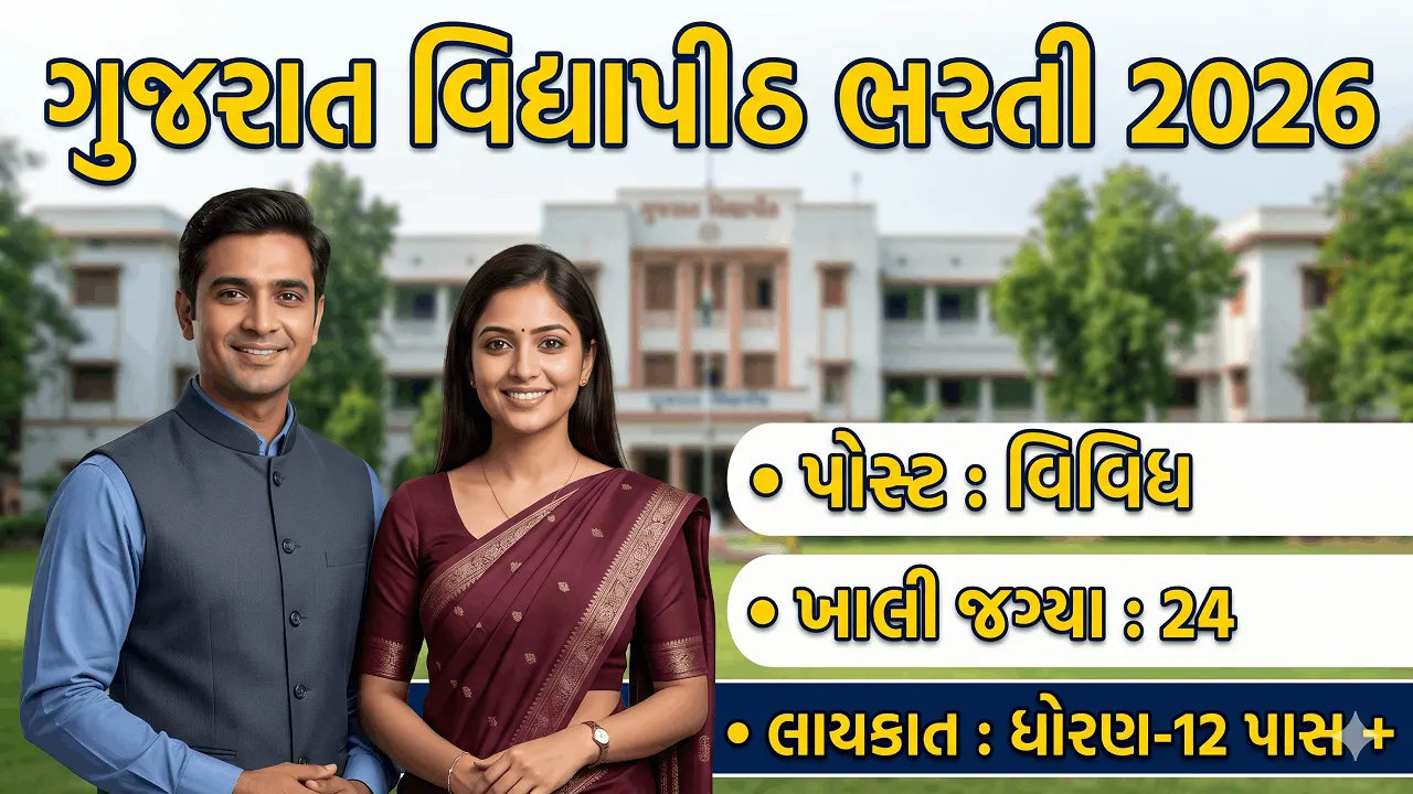 Gujarat Vidyapith Recruitment 2026